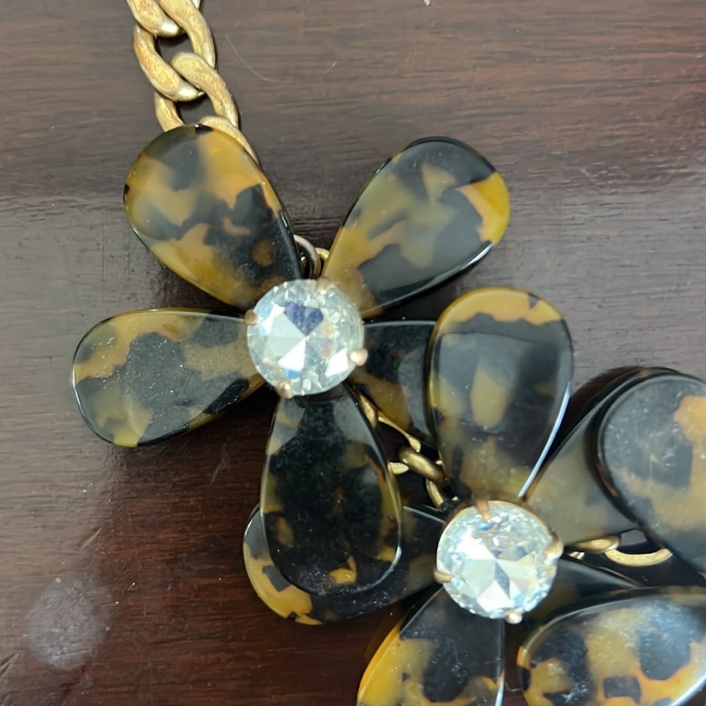 Jcrew Tortoise Statement Necklace - image 2